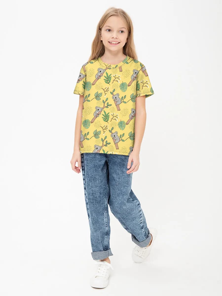Children's cotton T-shirt (for girls. Copy)