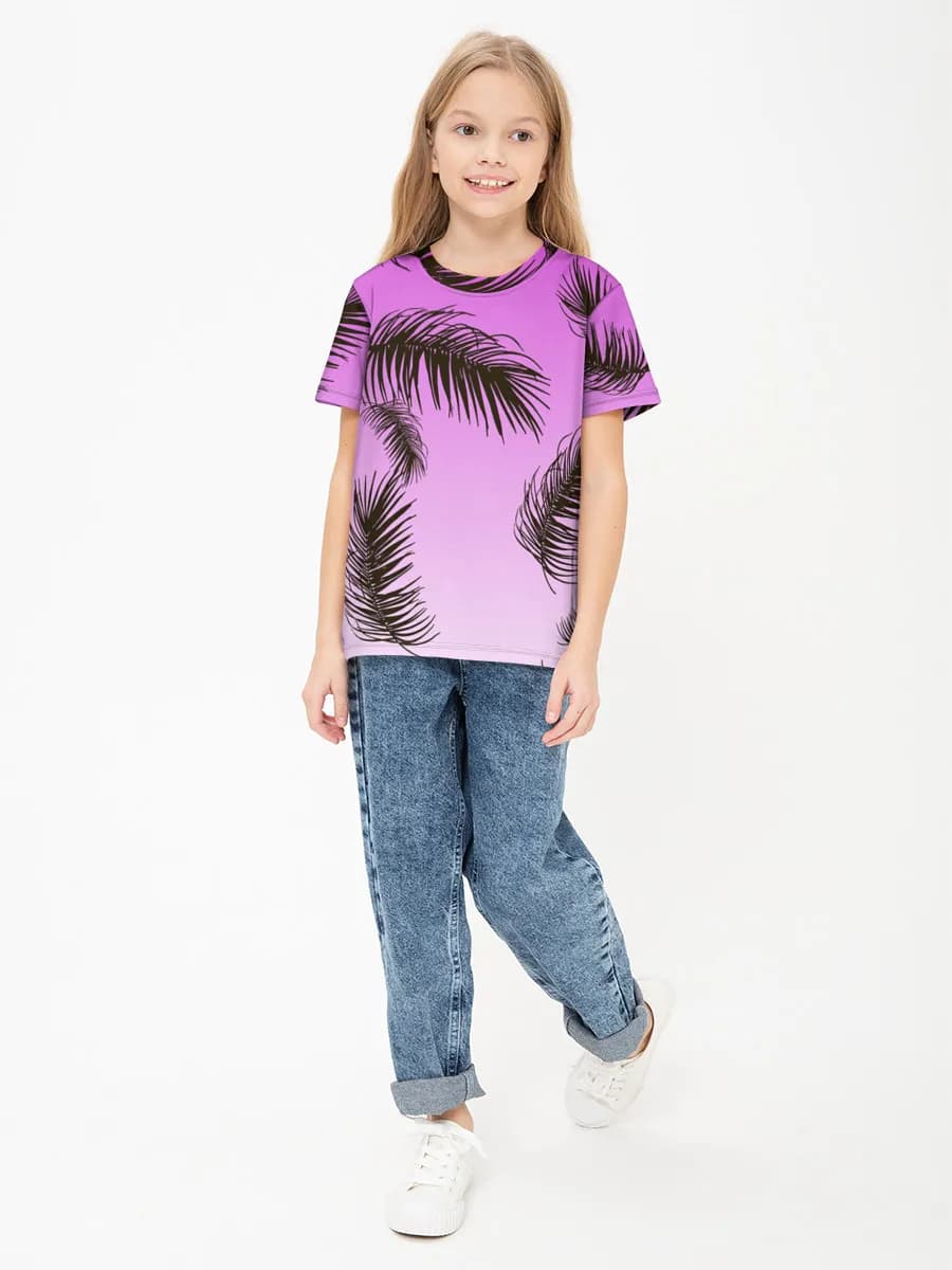 Children's cotton T-shirt (for girls. Copy)
