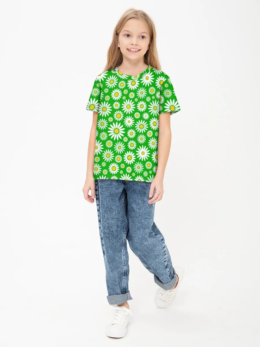 Children's cotton T-shirt (for girls. Copy)