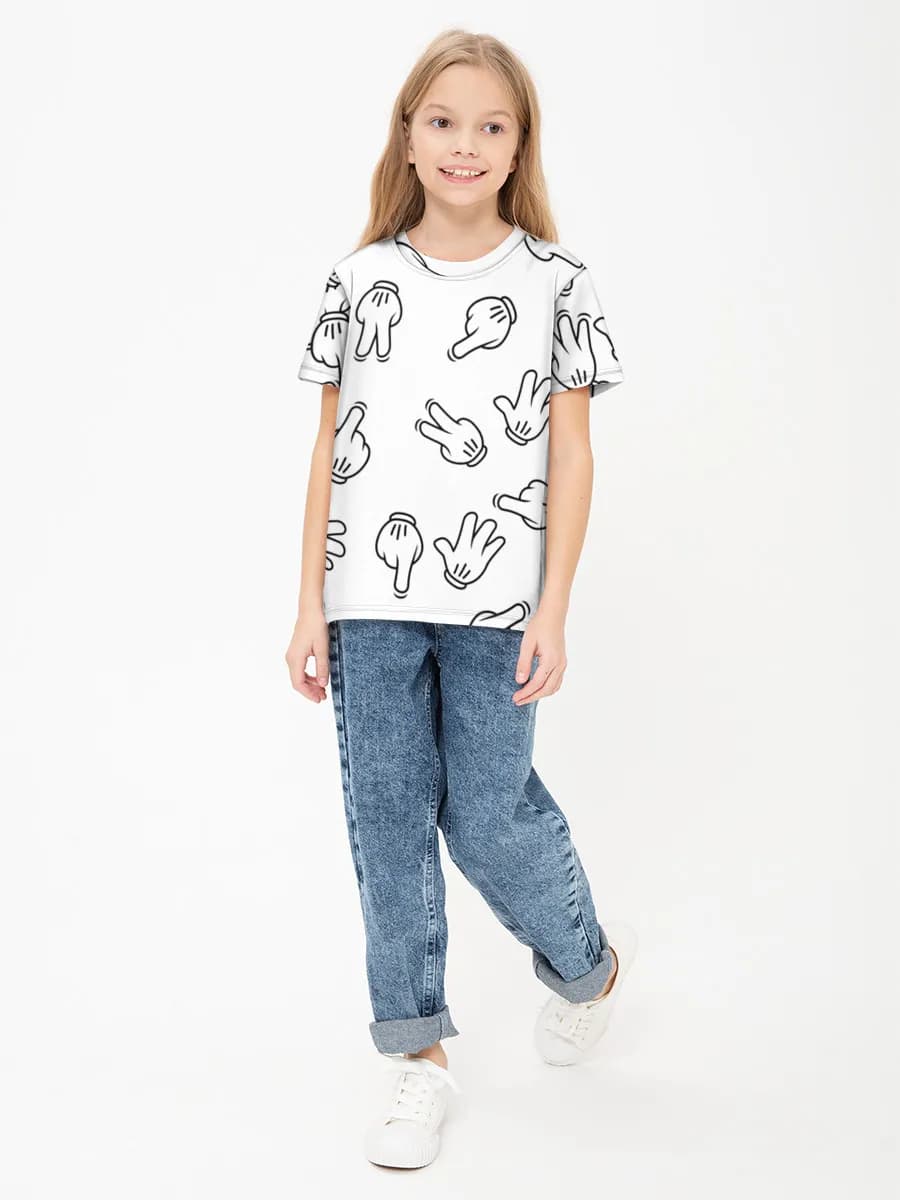 Children's cotton T-shirt (for girls. Copy)
