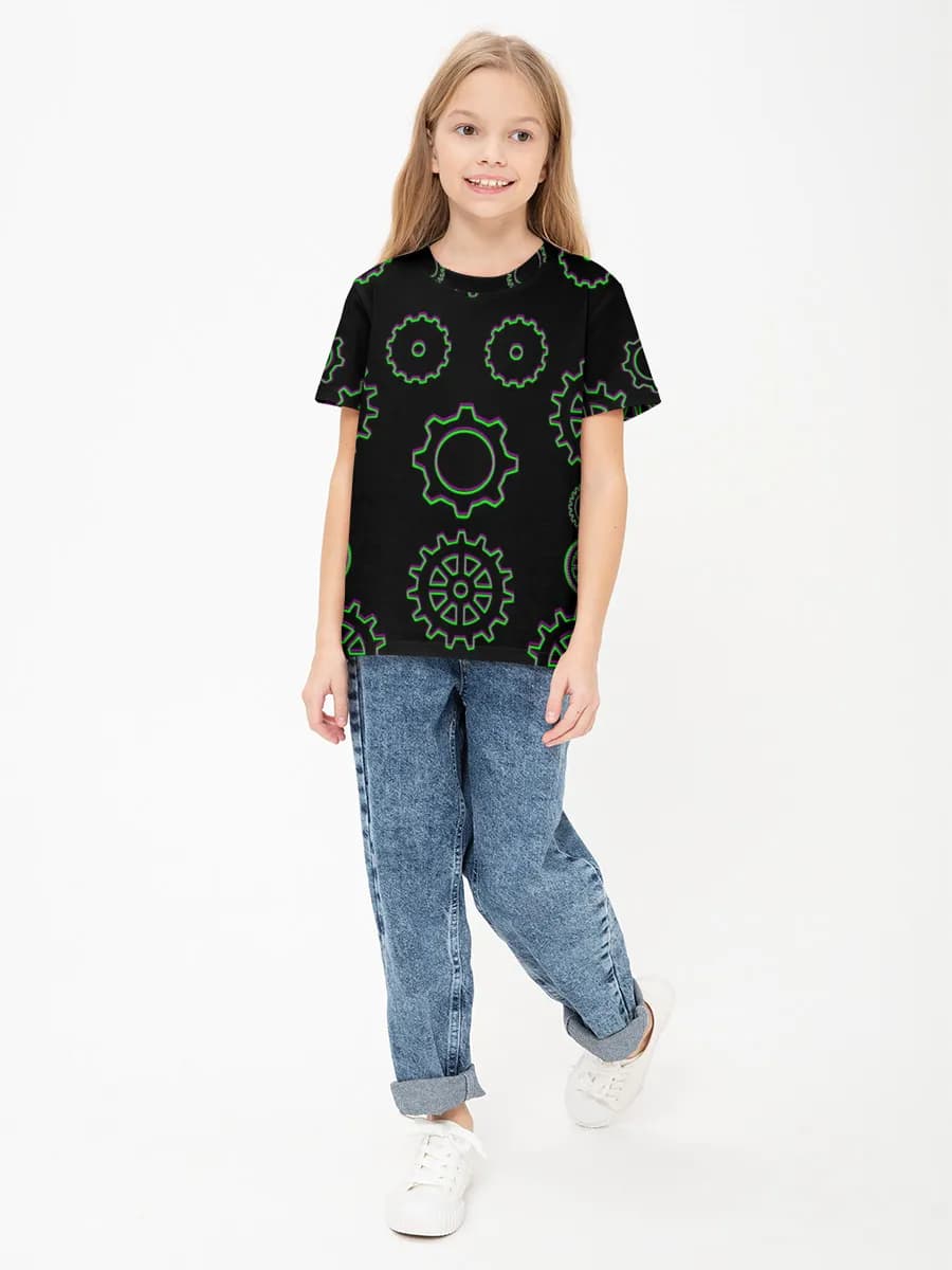 Children's cotton T-shirt (for girls. Copy)