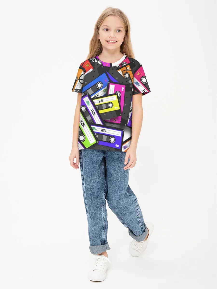 Children's cotton T-shirt (for girls. Copy)