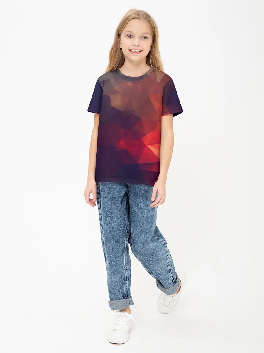 Children's cotton T-shirt (for girls. Copy)
