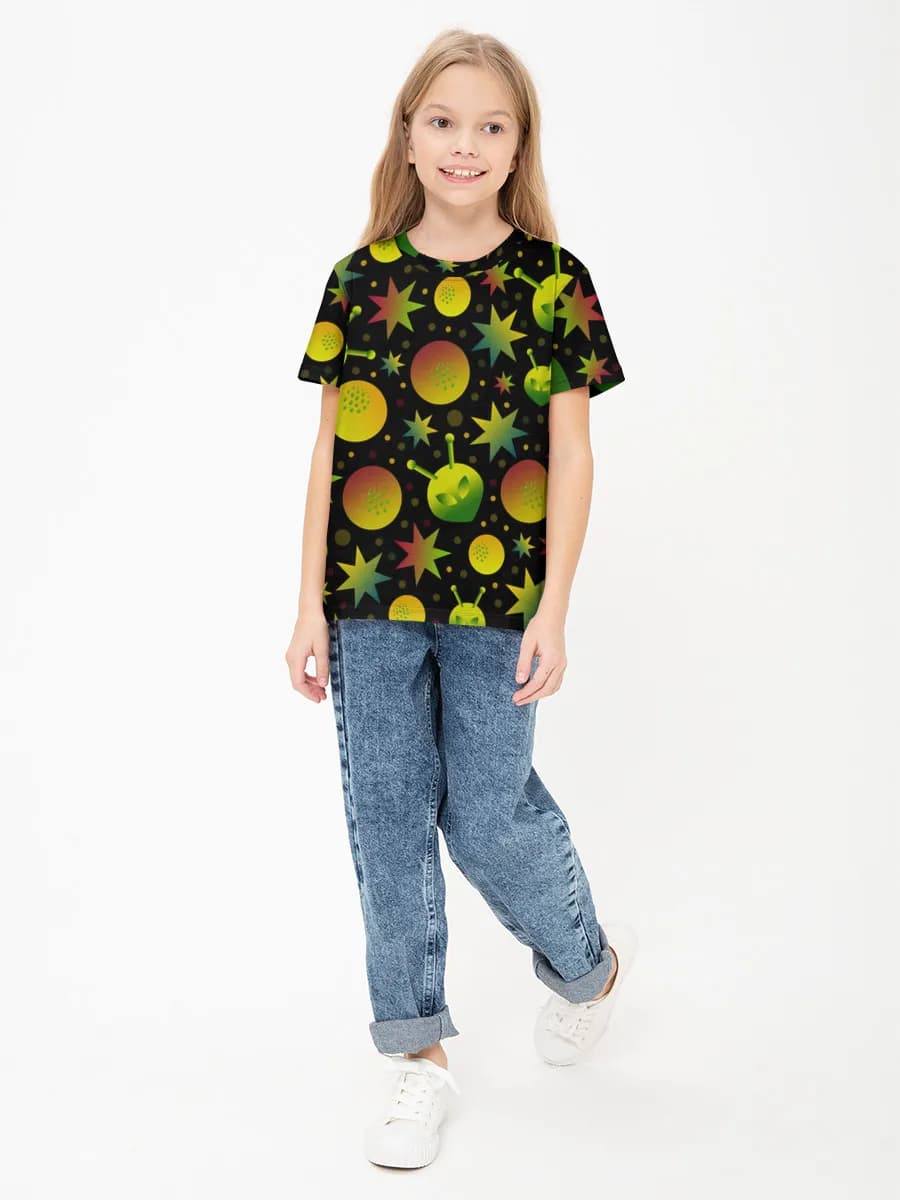 Children's cotton T-shirt (for girls. Copy)