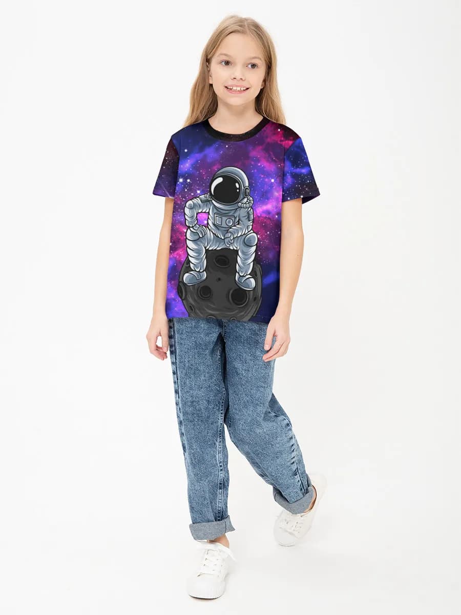 Children's cotton T-shirt (for girls. Copy)