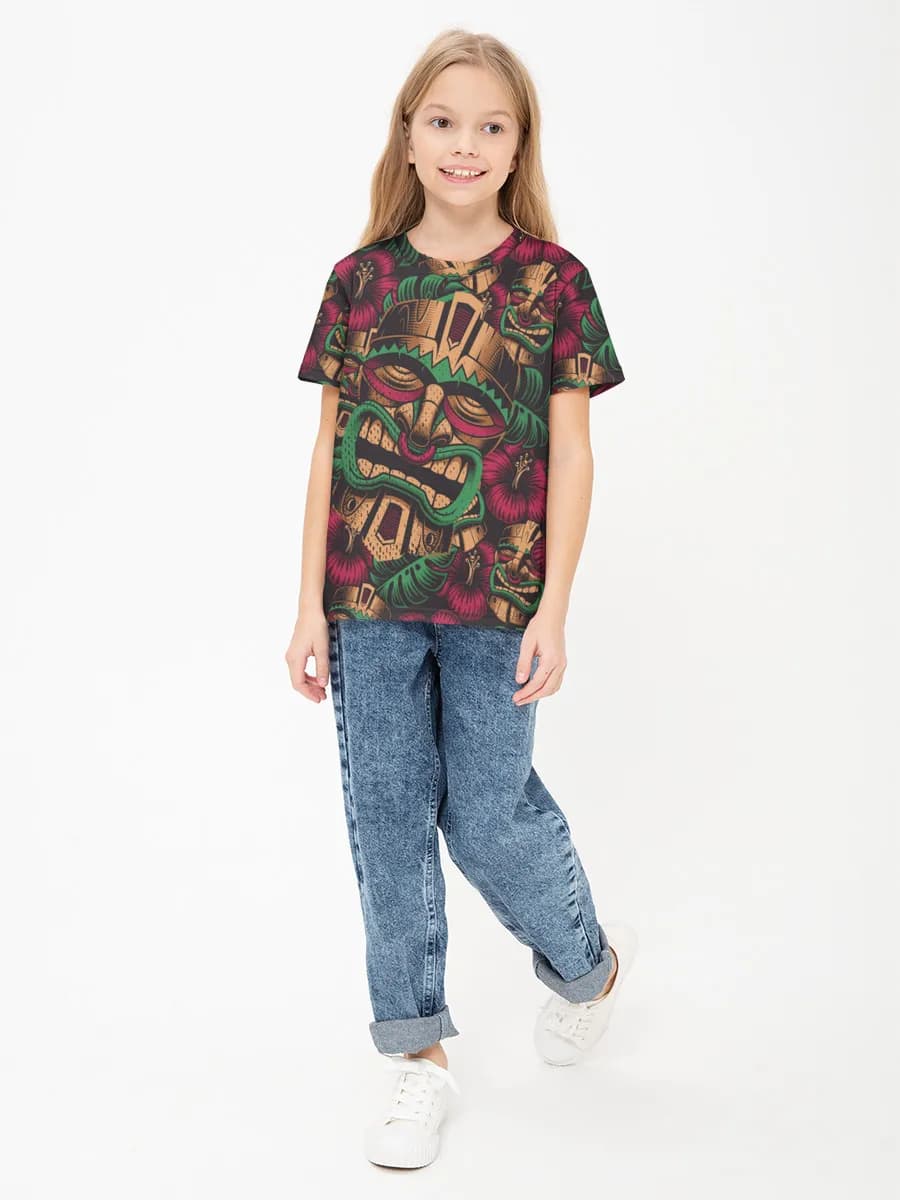 Children's cotton T-shirt (for girls. Copy)