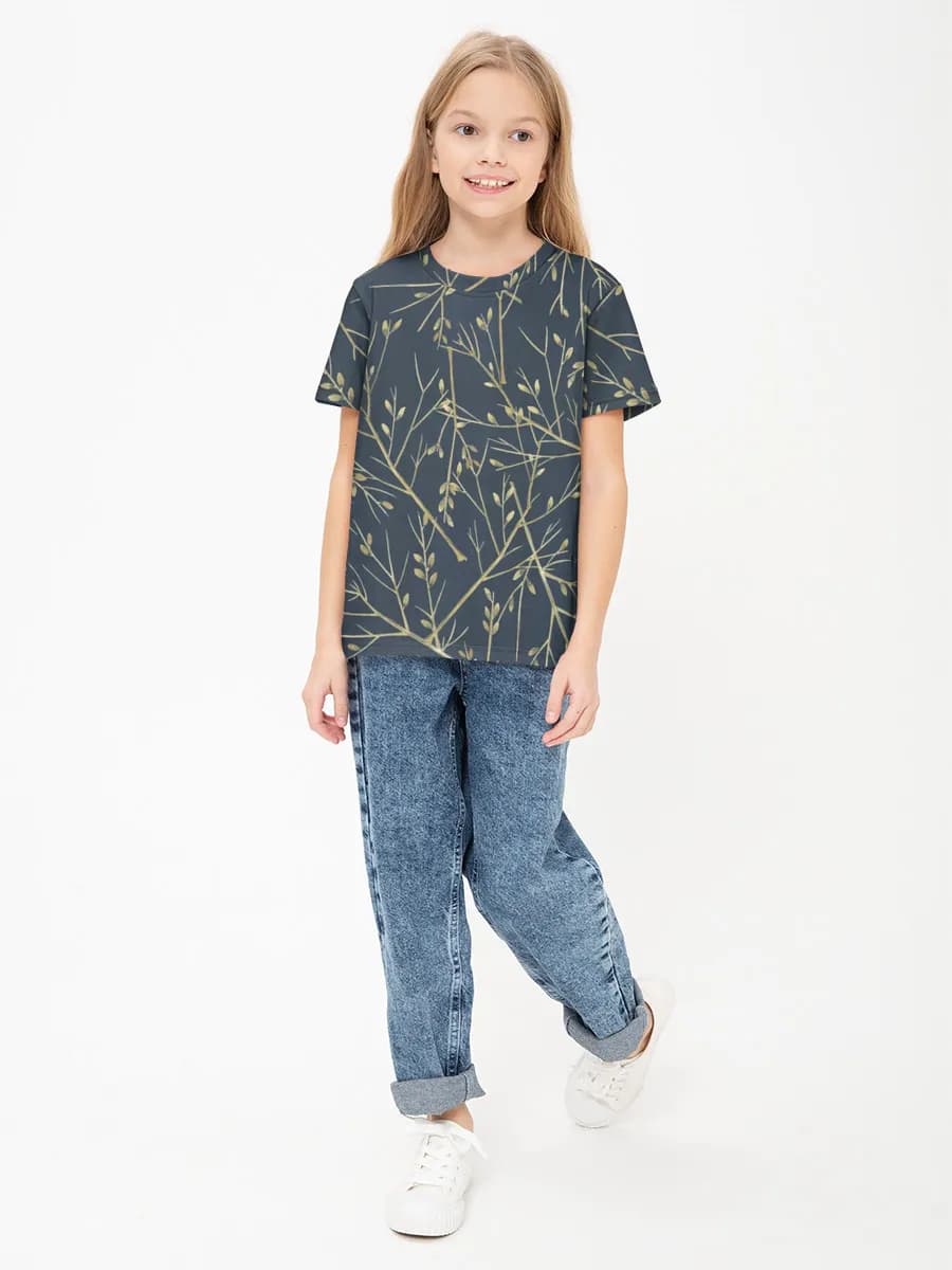 Children's cotton T-shirt (for girls. Copy)