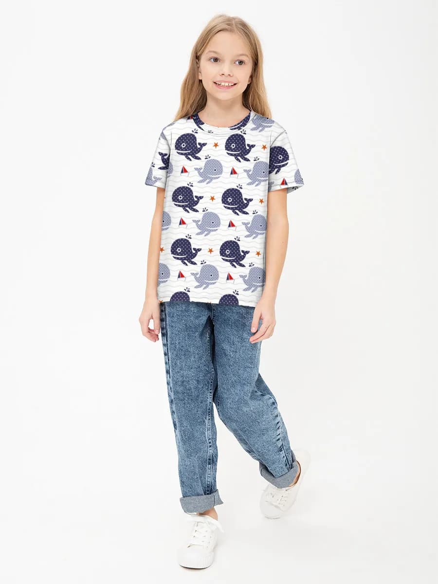 Cute Nautical Whales