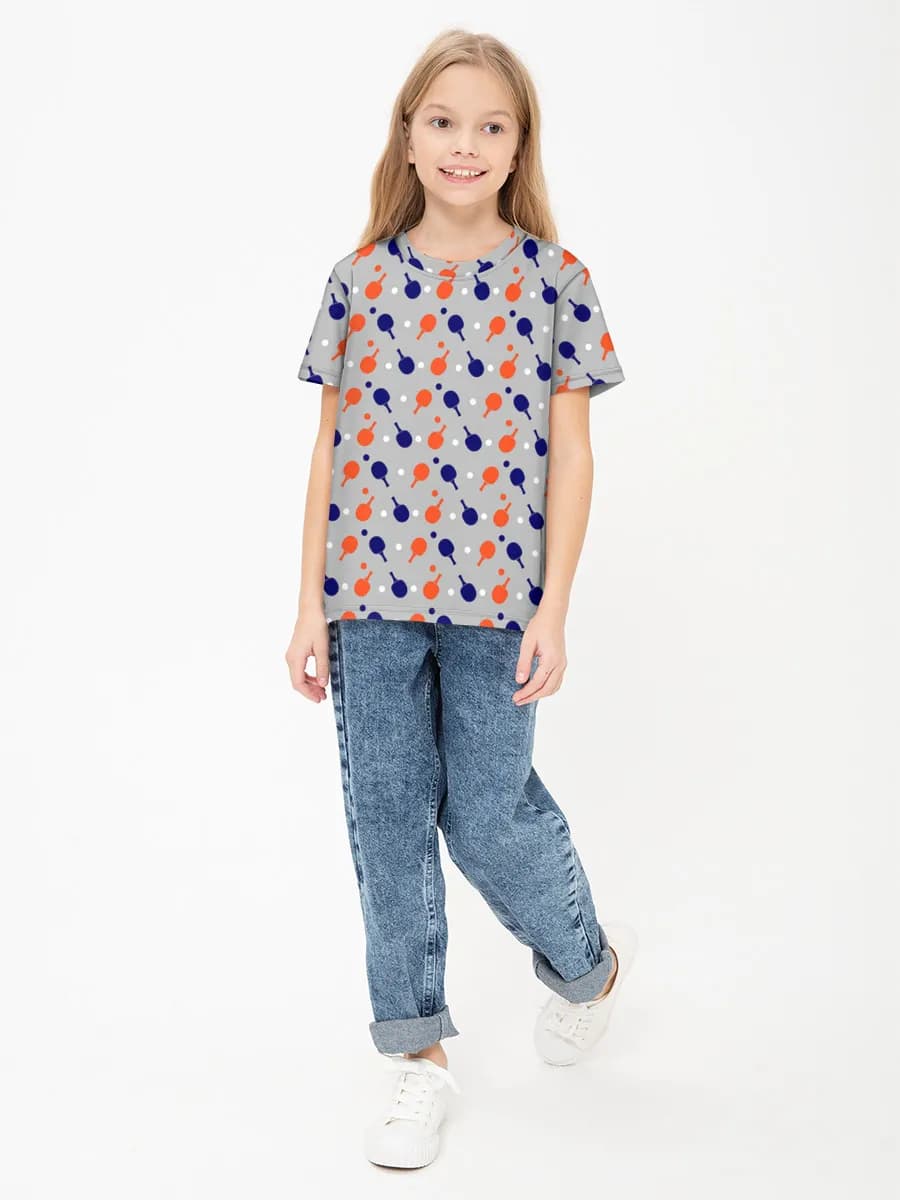 Children's cotton T-shirt (for girls. Copy)