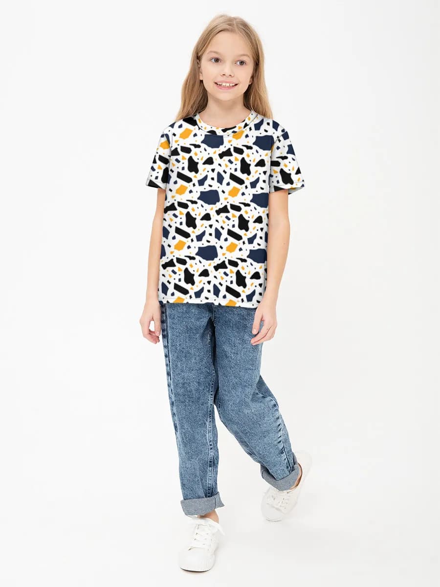 Children's cotton T-shirt (for girls. Copy)