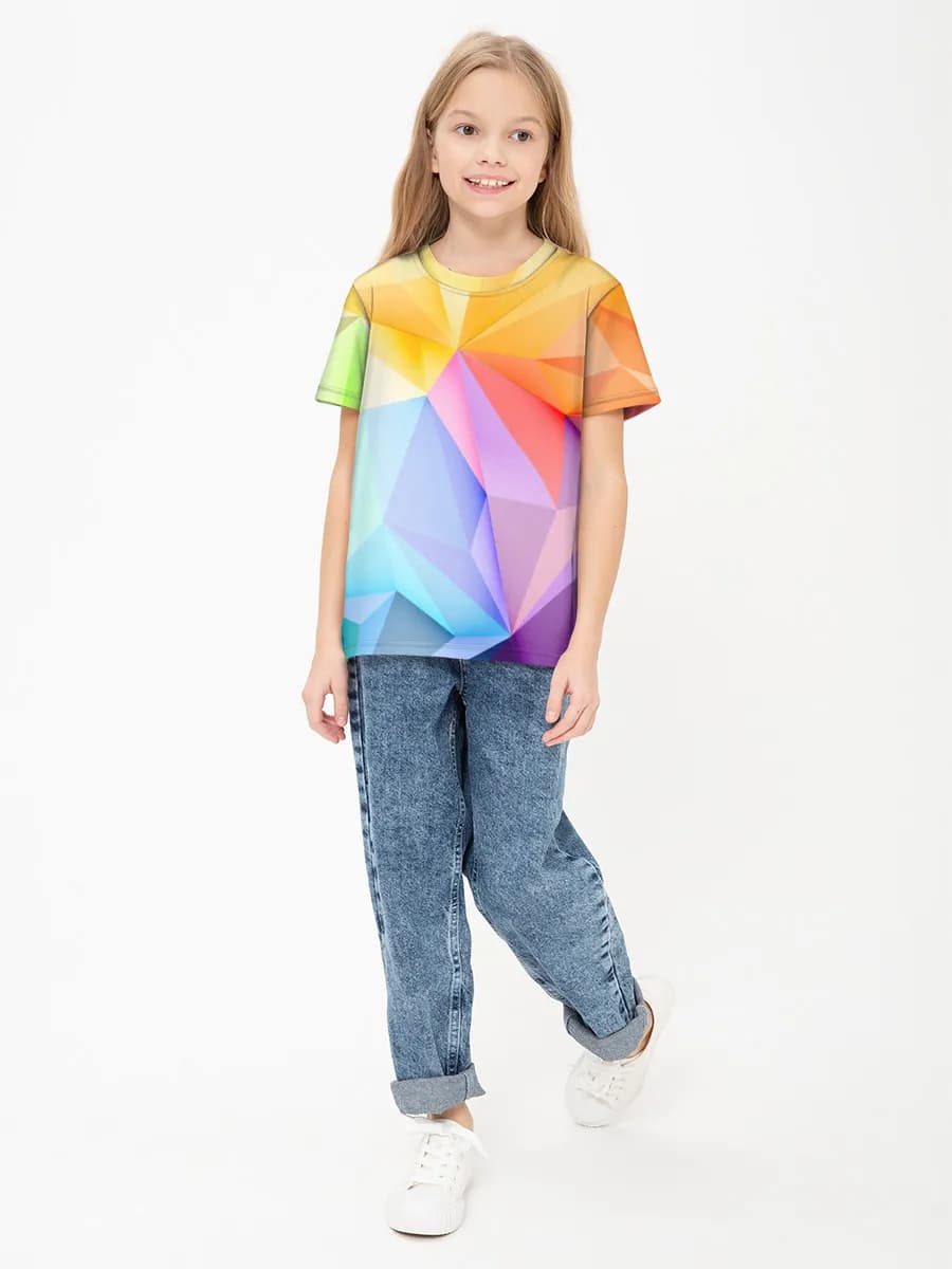 Children's cotton T-shirt (for girls. Copy)