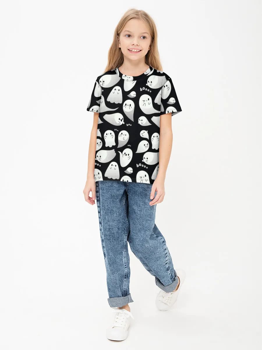 Children's cotton T-shirt (for girls. Copy)