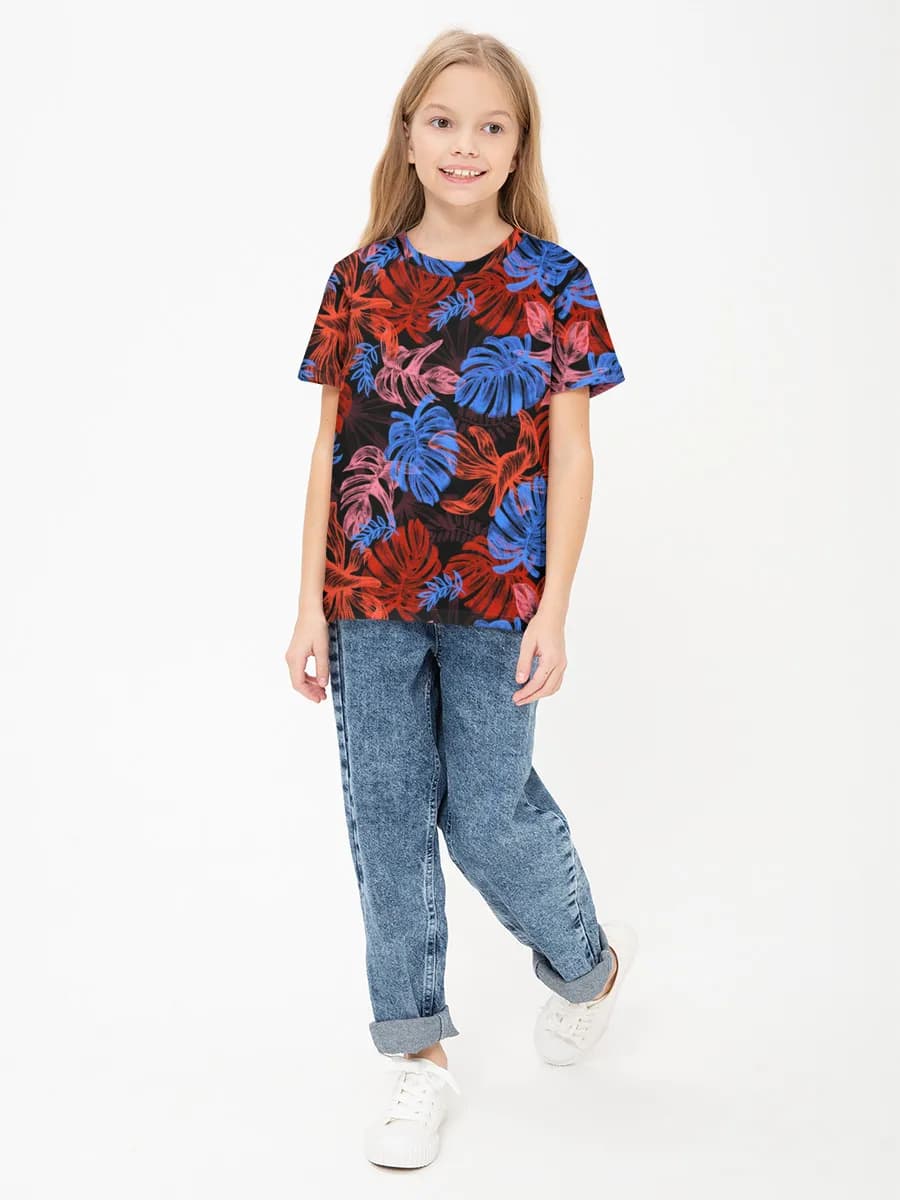 Children's cotton T-shirt (for girls. Copy)