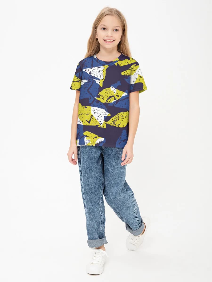 Children's cotton T-shirt (for girls. Copy)