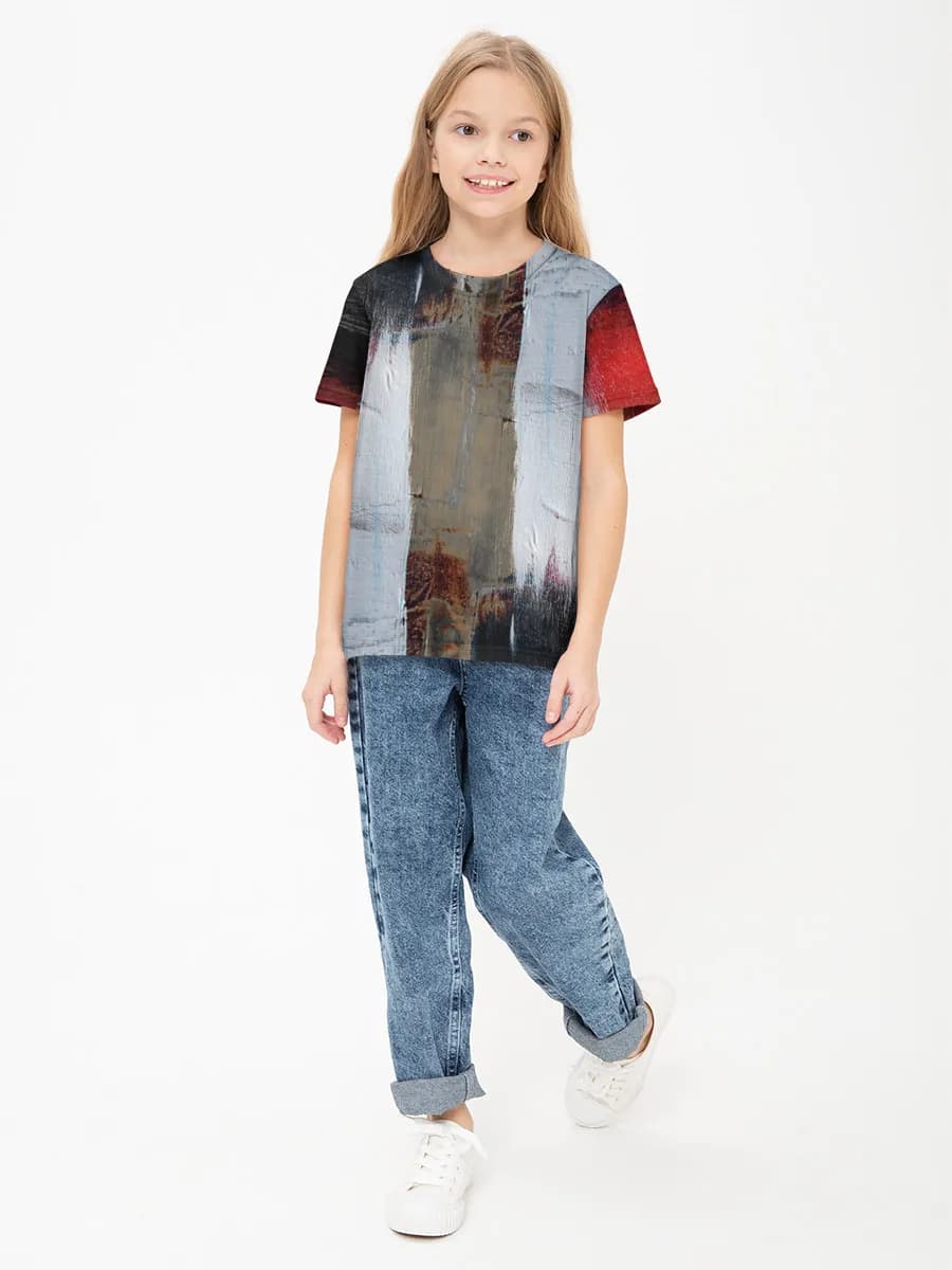 Children's cotton T-shirt (for girls. Copy)