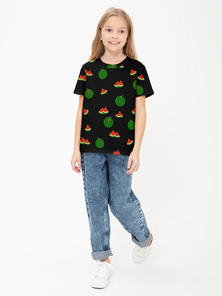Children's cotton T-shirt (for girls. Copy)