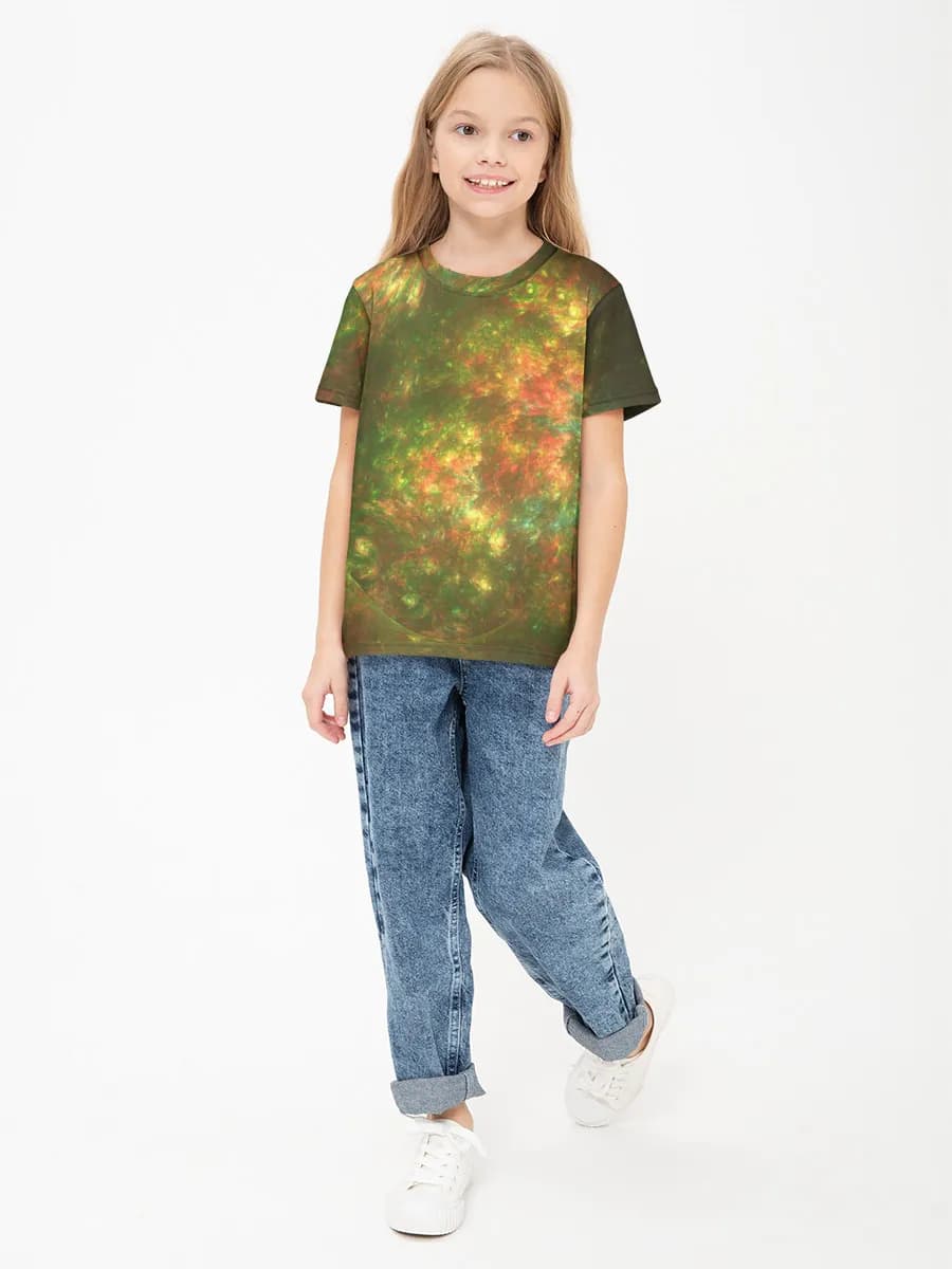 Children's cotton T-shirt (for girls. Copy)