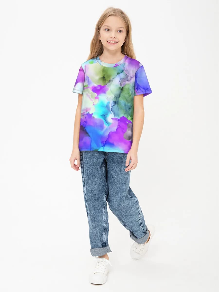 Children's cotton T-shirt (for girls. Copy)