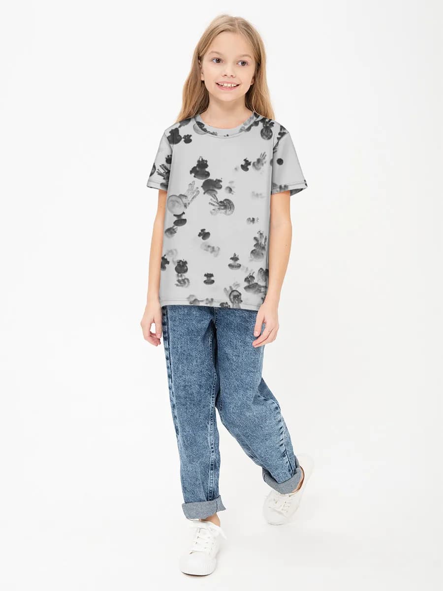 Children's cotton T-shirt (for girls. Copy)
