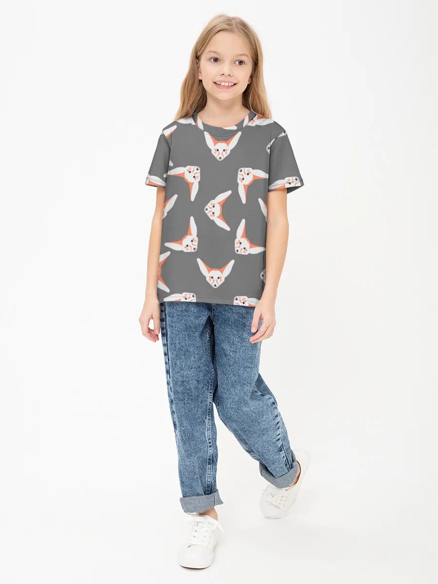 Children's cotton T-shirt (for girls. Copy)