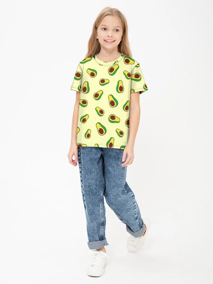 Children's cotton T-shirt (for girls. Copy)