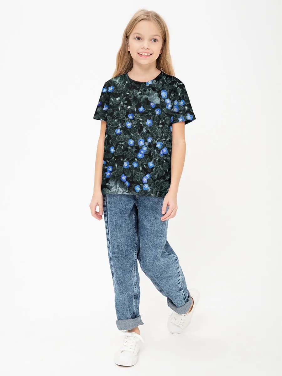 Children's cotton T-shirt (for girls. Copy)