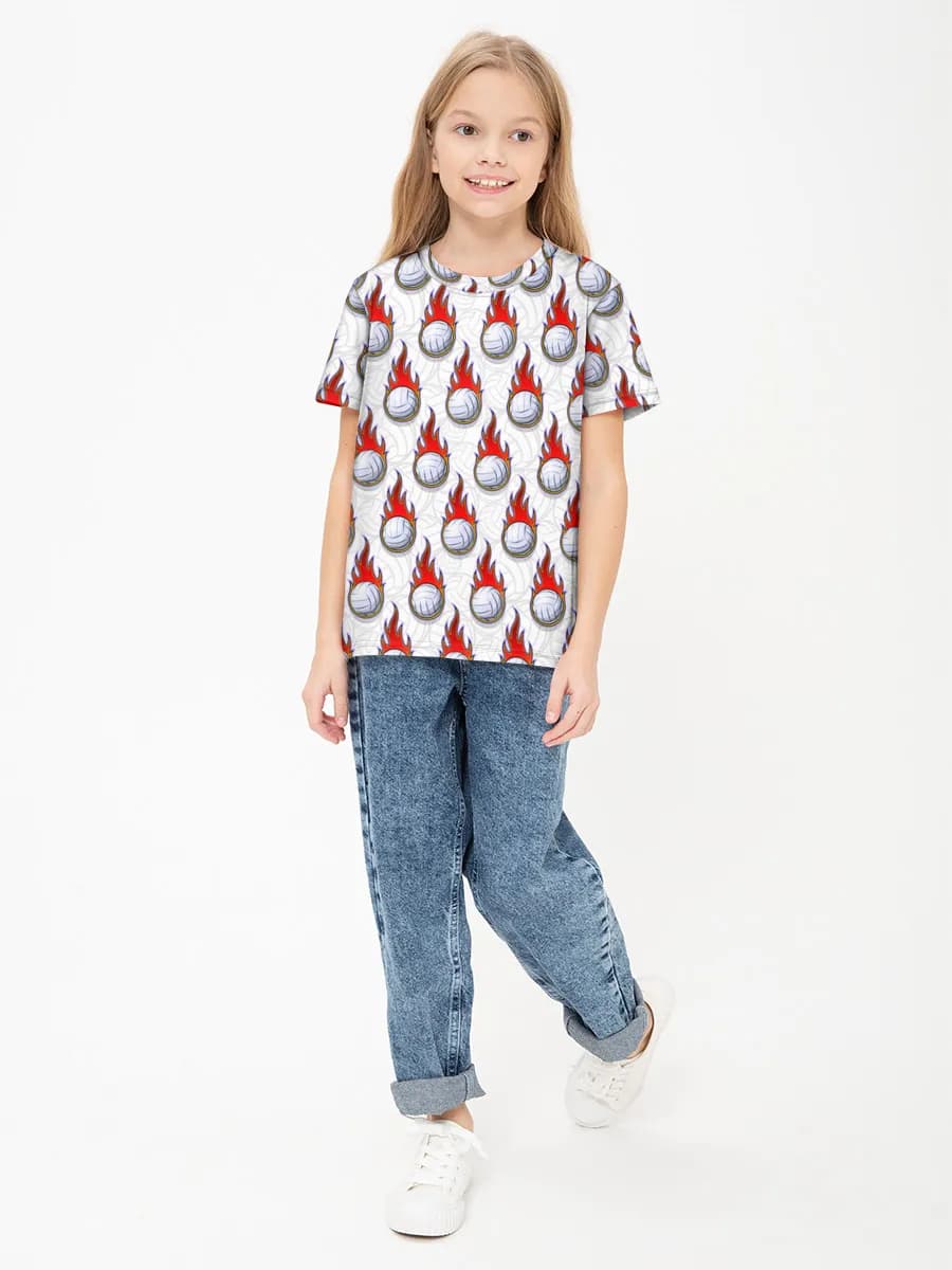 Children's cotton T-shirt (for girls. Copy)
