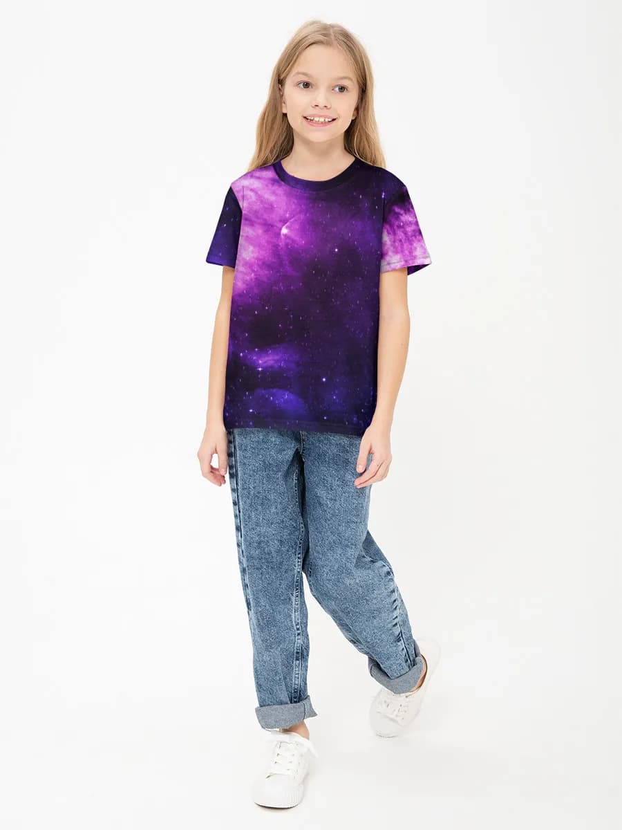 Children's cotton T-shirt (for girls. Copy)