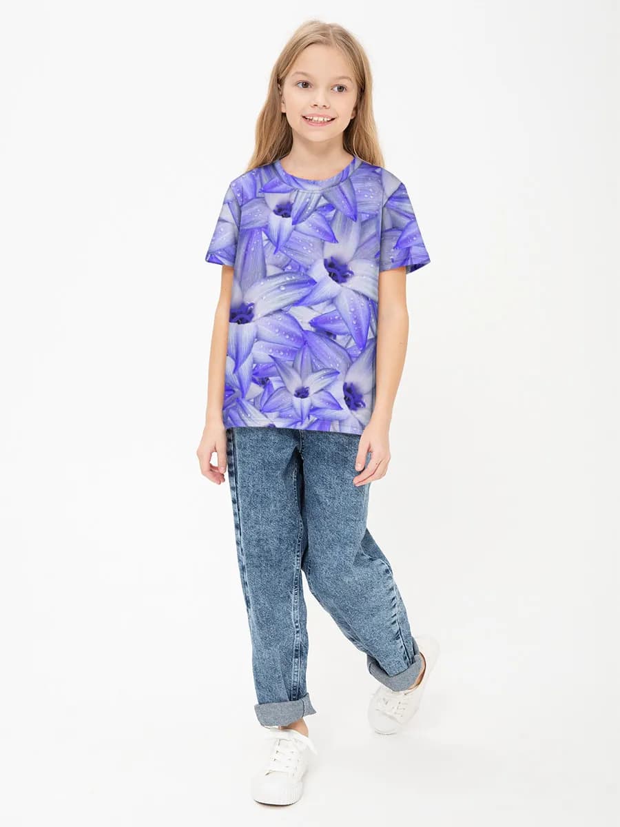 Children's cotton T-shirt (for girls. Copy)