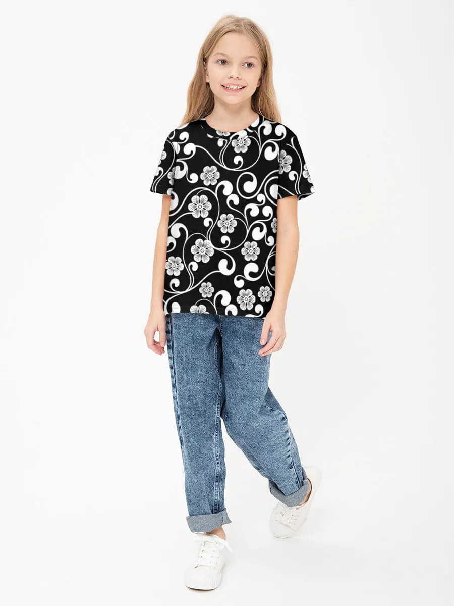 Children's cotton T-shirt (for girls. Copy)