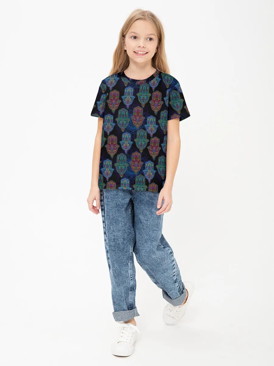 Children's cotton T-shirt (for girls. Copy)