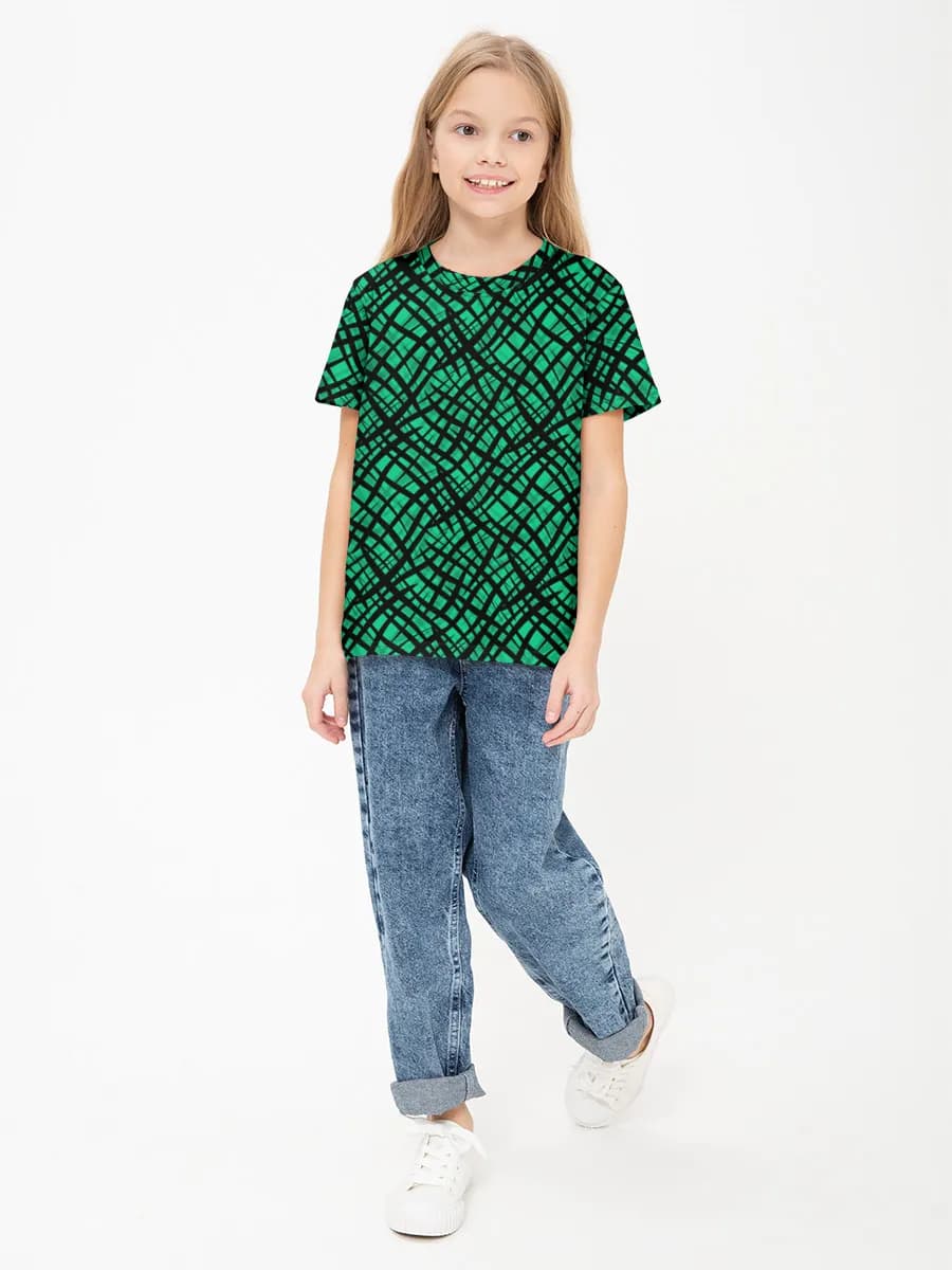 Children's cotton T-shirt (for girls. Copy)