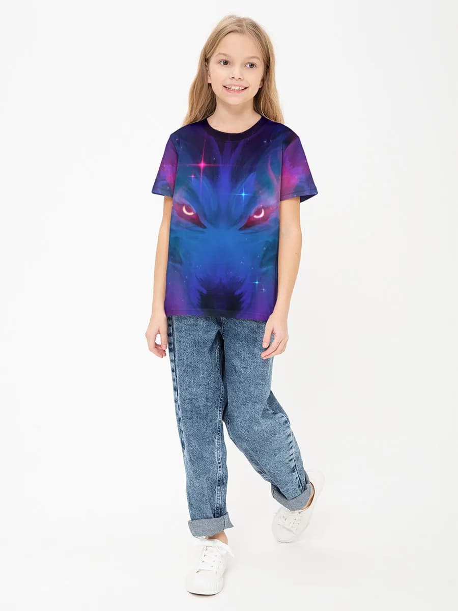 Children's cotton T-shirt (for girls. Copy)