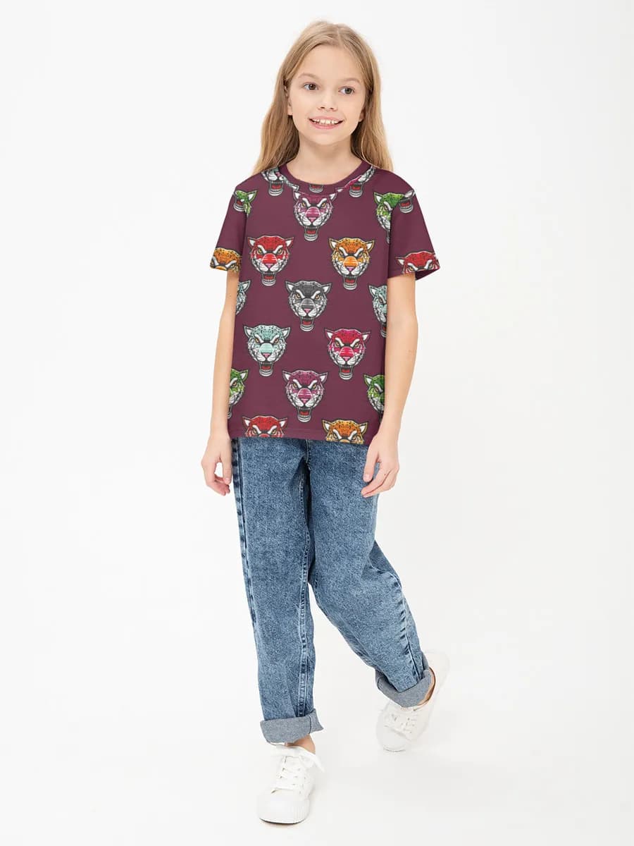 Children's cotton T-shirt (for girls. Copy)