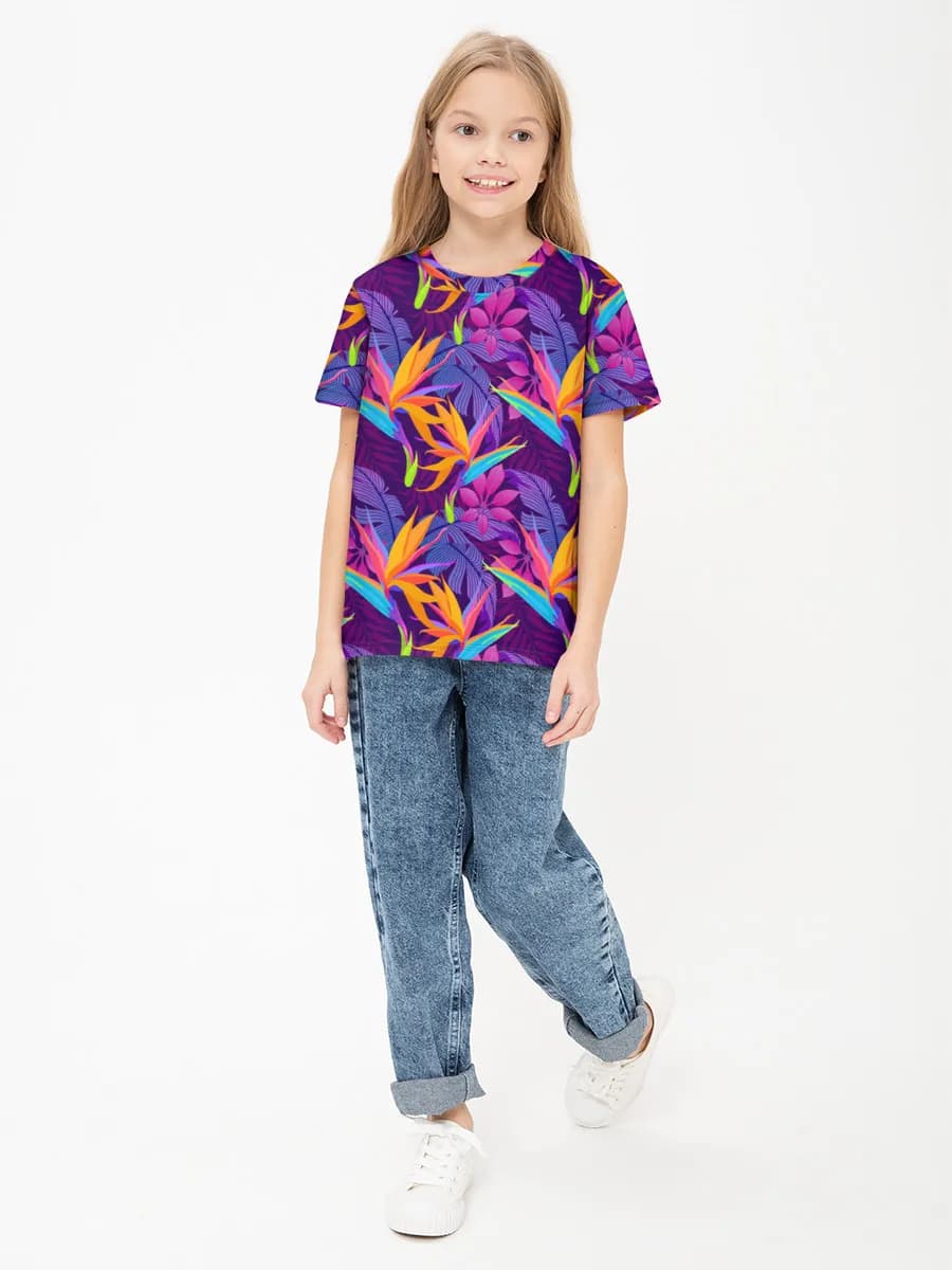 Children's cotton T-shirt (for girls. Copy)