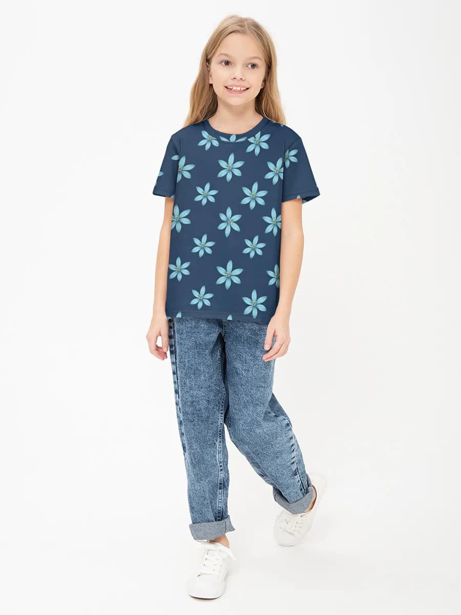 Children's cotton T-shirt (for girls. Copy)
