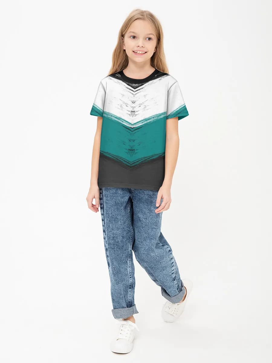 Children's cotton T-shirt (for girls. Copy)