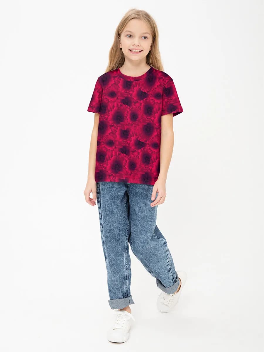 Children's cotton T-shirt (for girls. Copy)