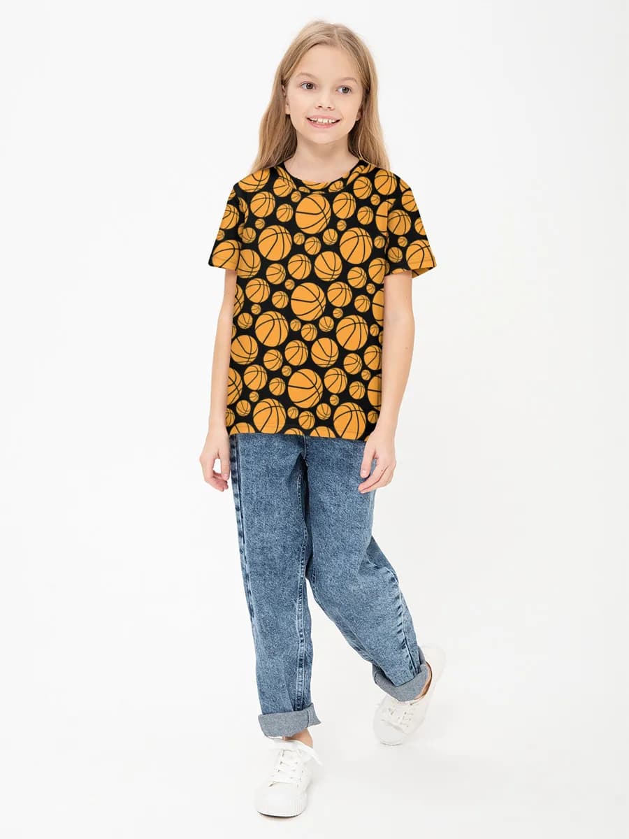 Children's cotton T-shirt (for girls. Copy)