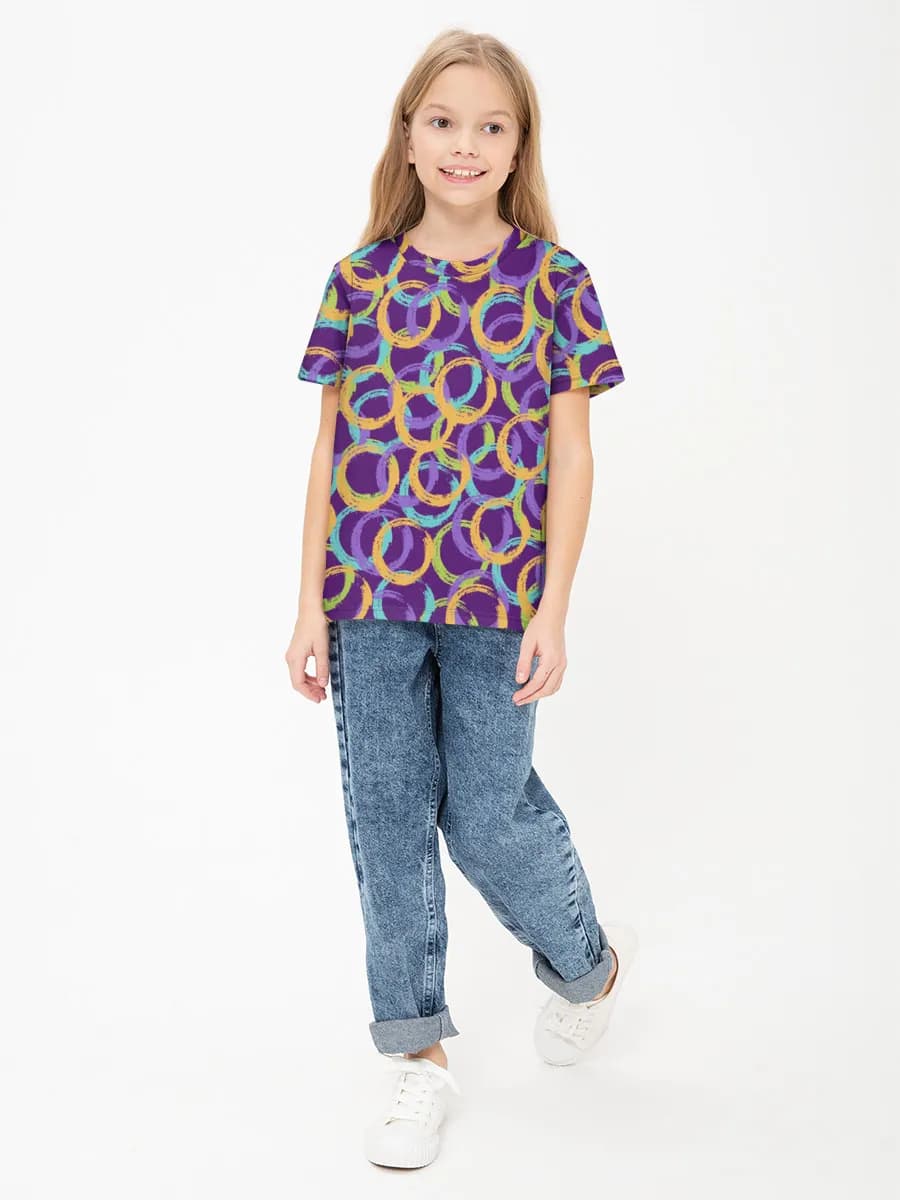 Children's cotton T-shirt (for girls. Copy)