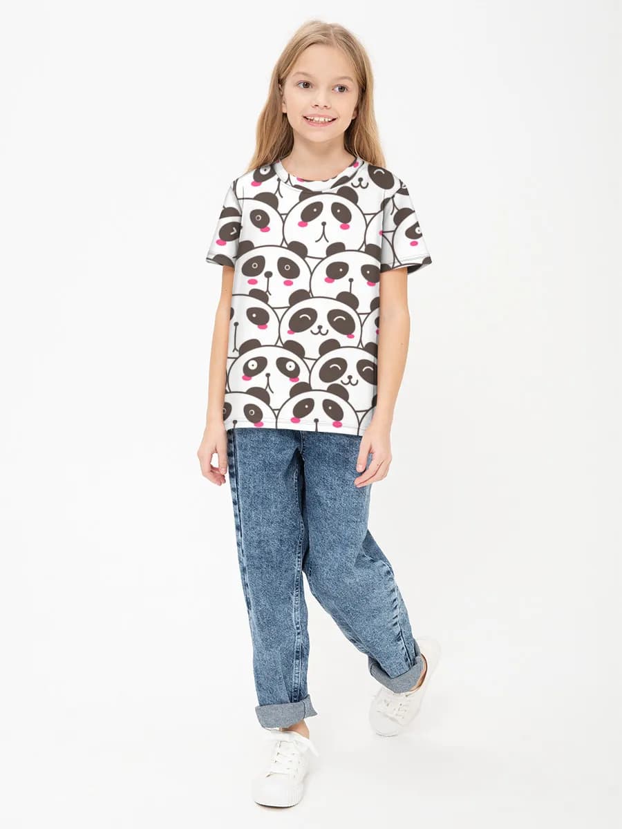 Children's cotton T-shirt (for girls. Copy)