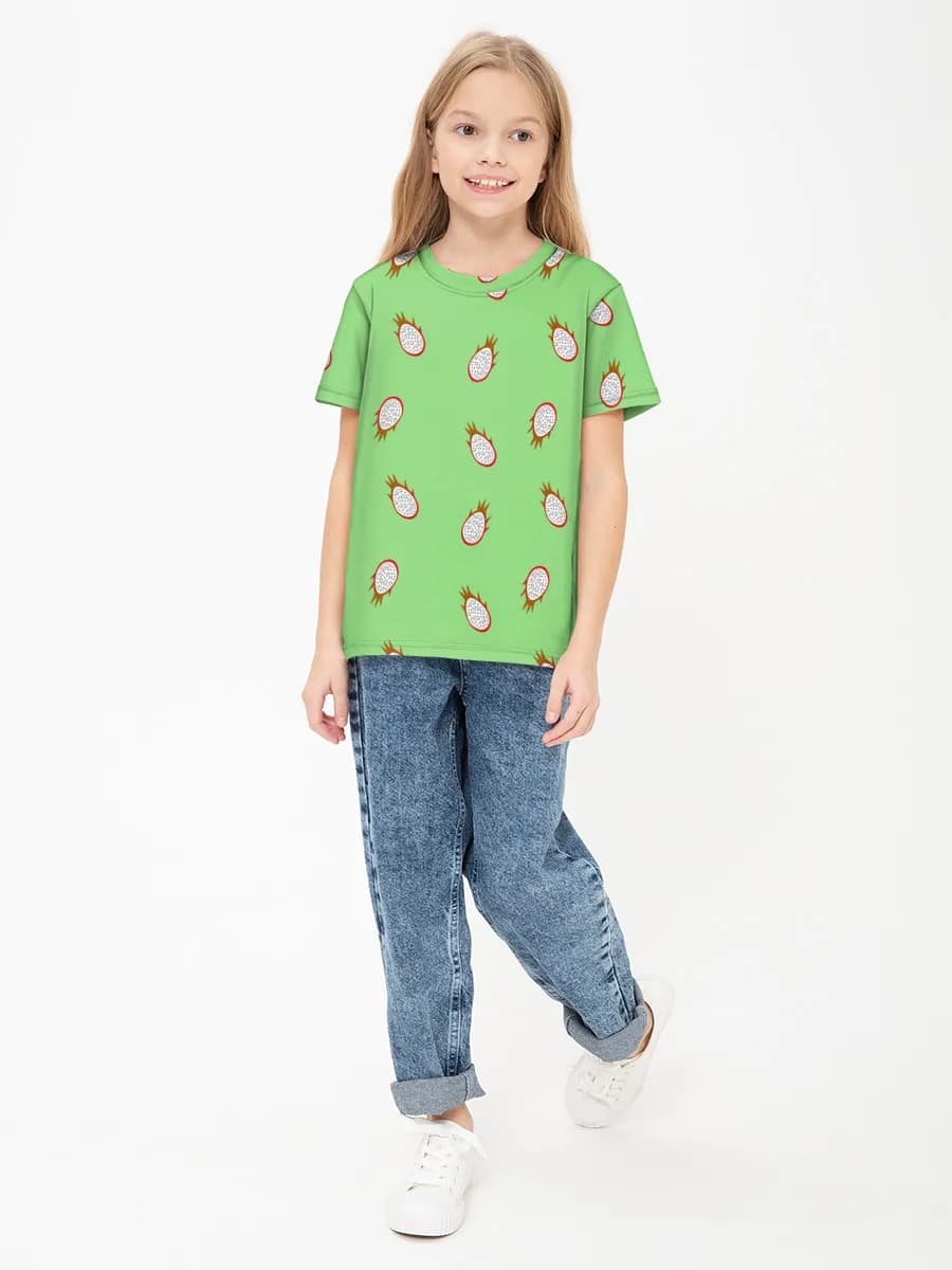 Children's cotton T-shirt (for girls. Copy)