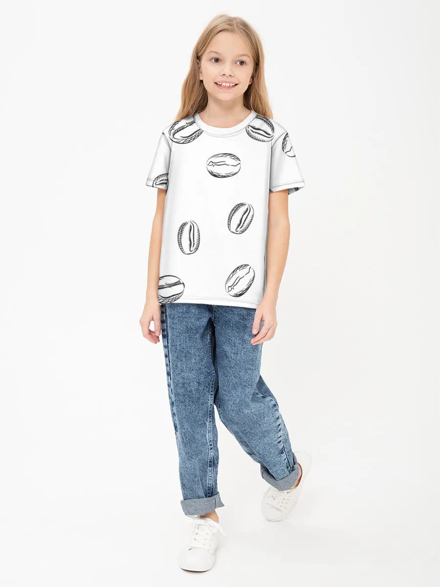 Children's cotton T-shirt (for girls. Copy)