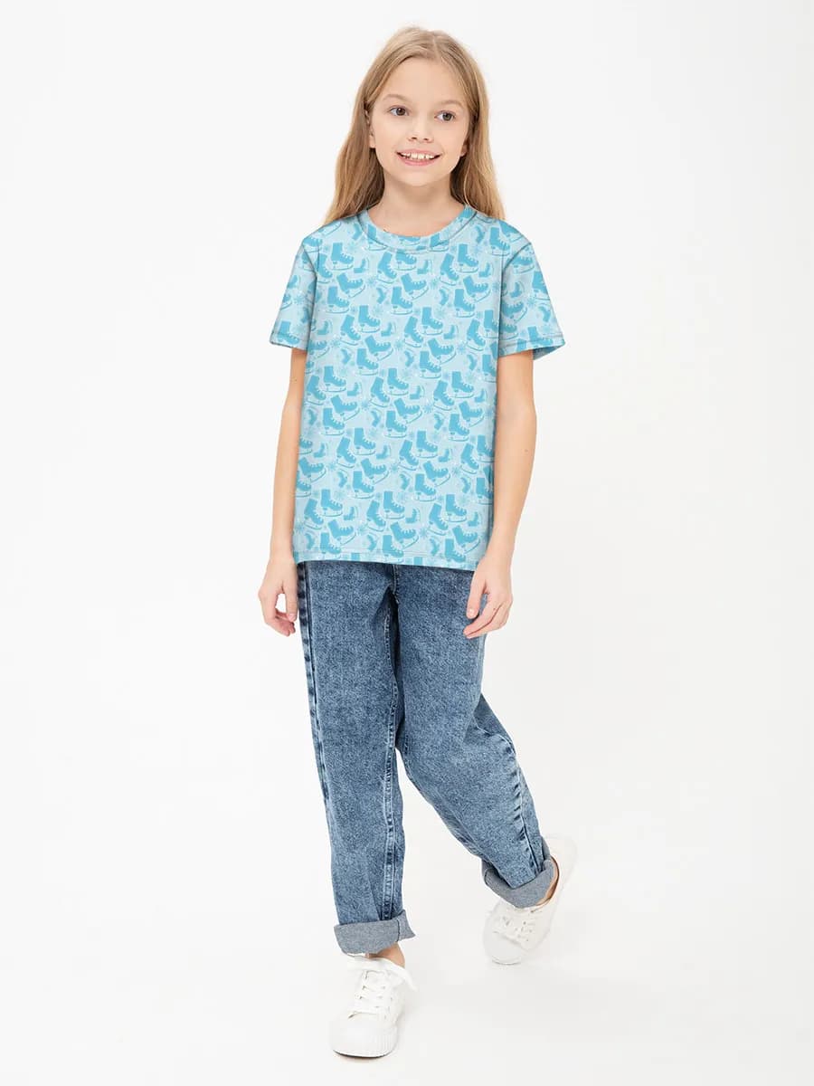 Children's cotton T-shirt (for girls. Copy)