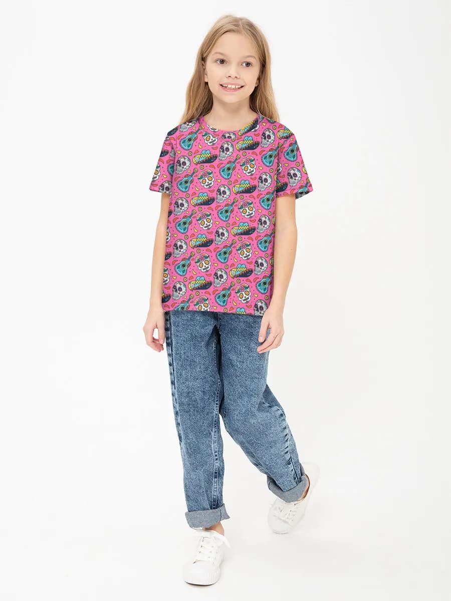 Children's cotton T-shirt (for girls. Copy)
