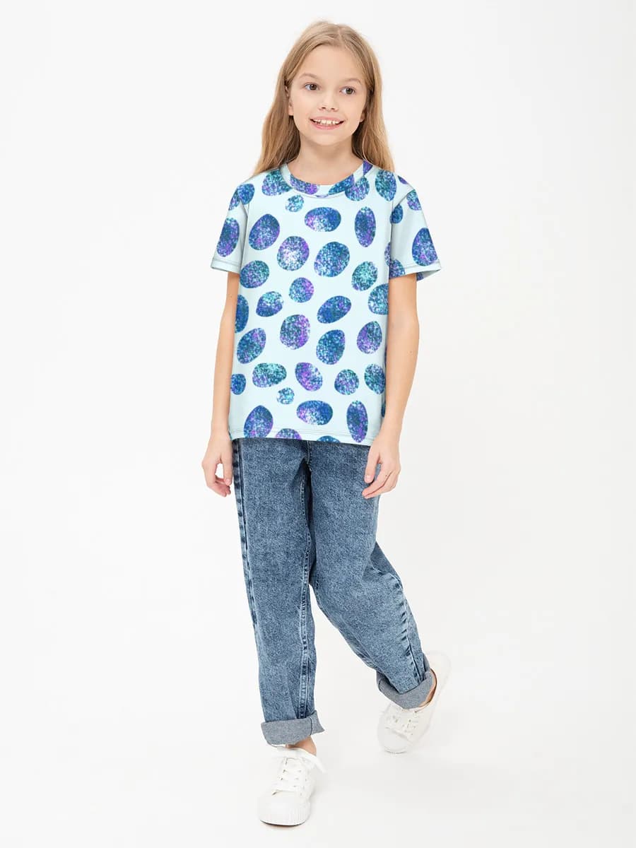 Children's cotton T-shirt (for girls. Copy)