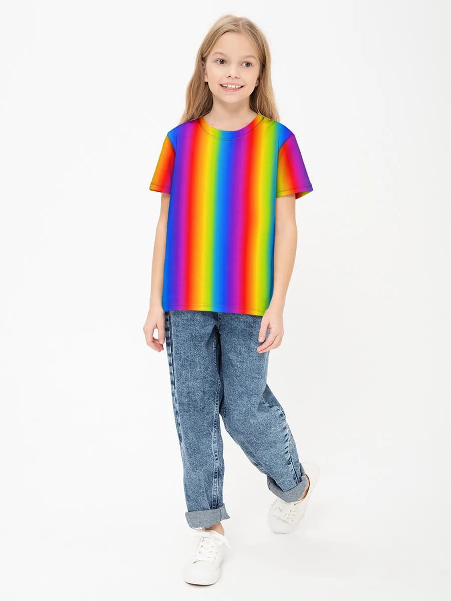 Children's cotton T-shirt (for girls. Copy)