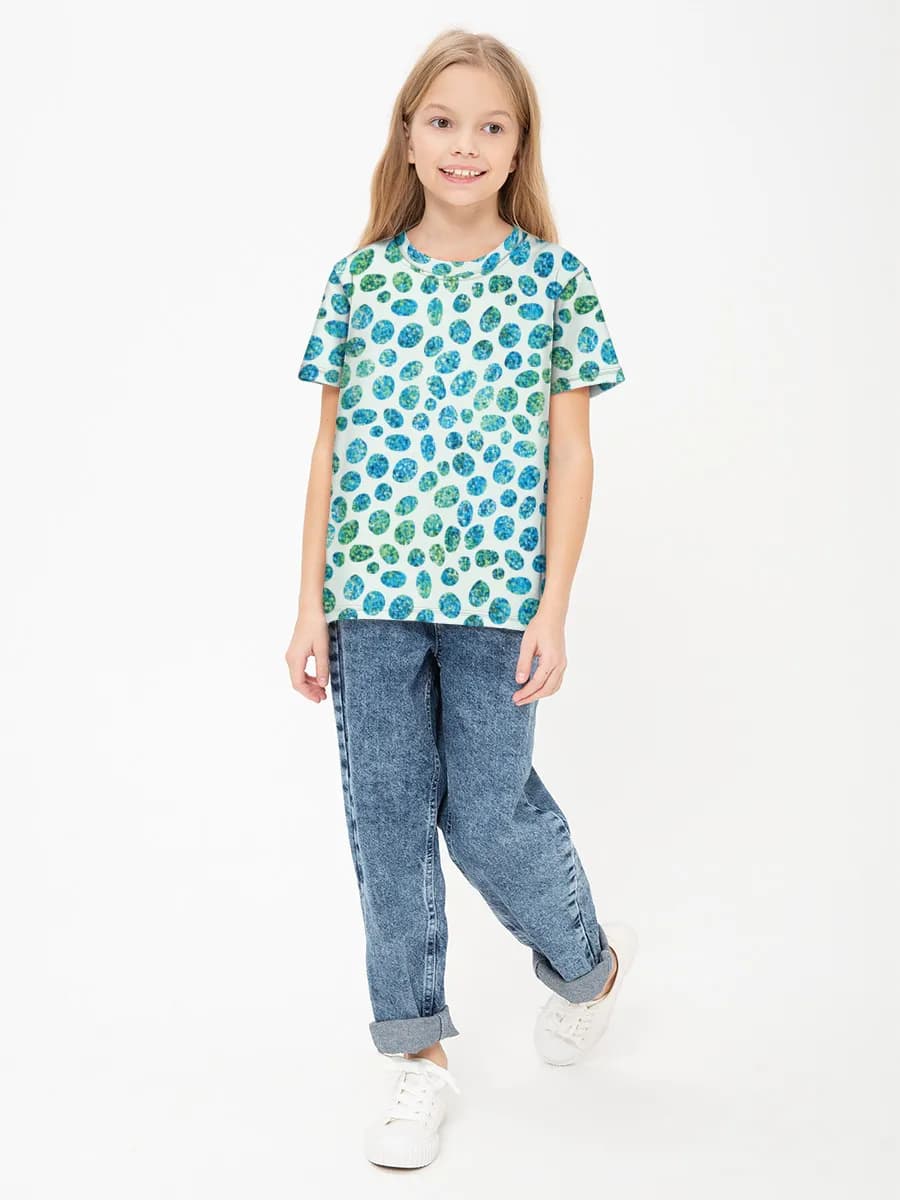 Children's cotton T-shirt (for girls. Copy)