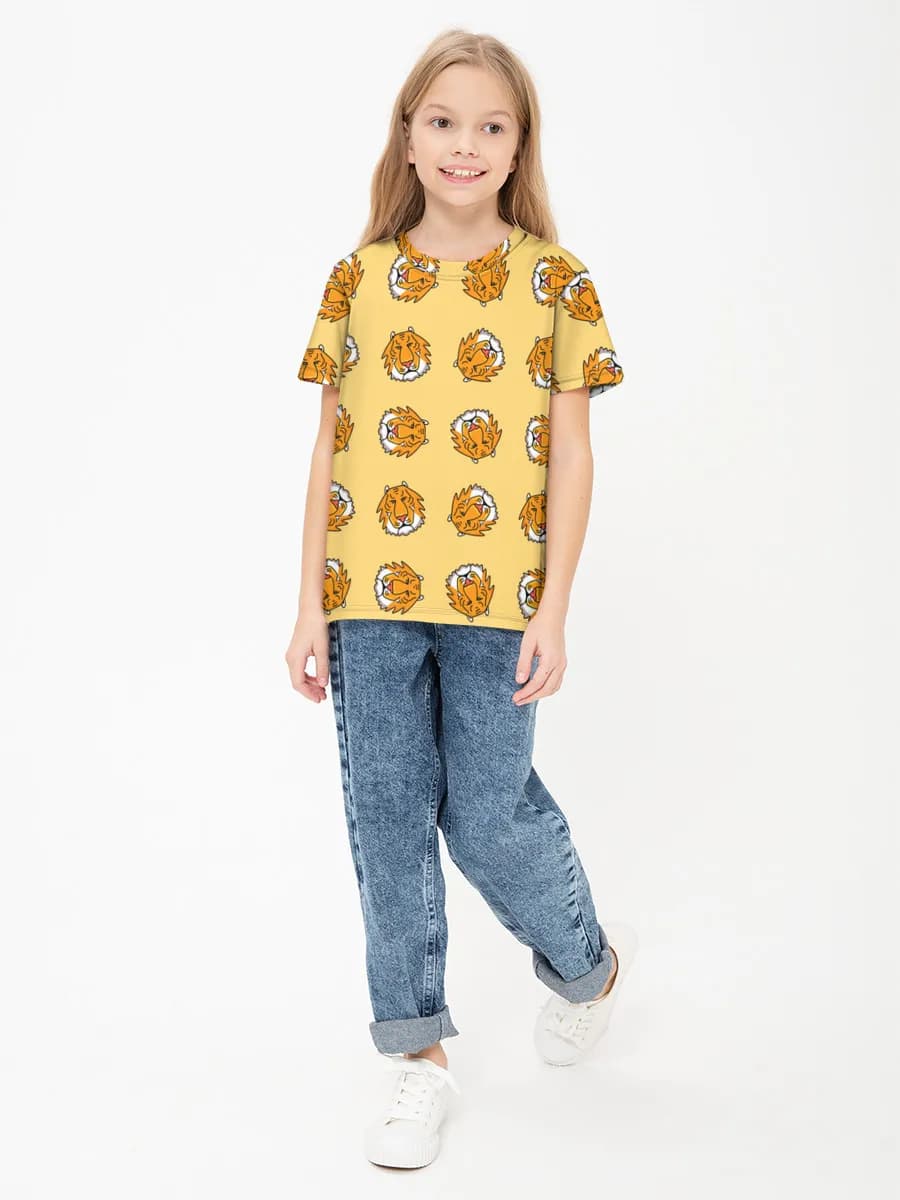 Children's cotton T-shirt (for girls. Copy)