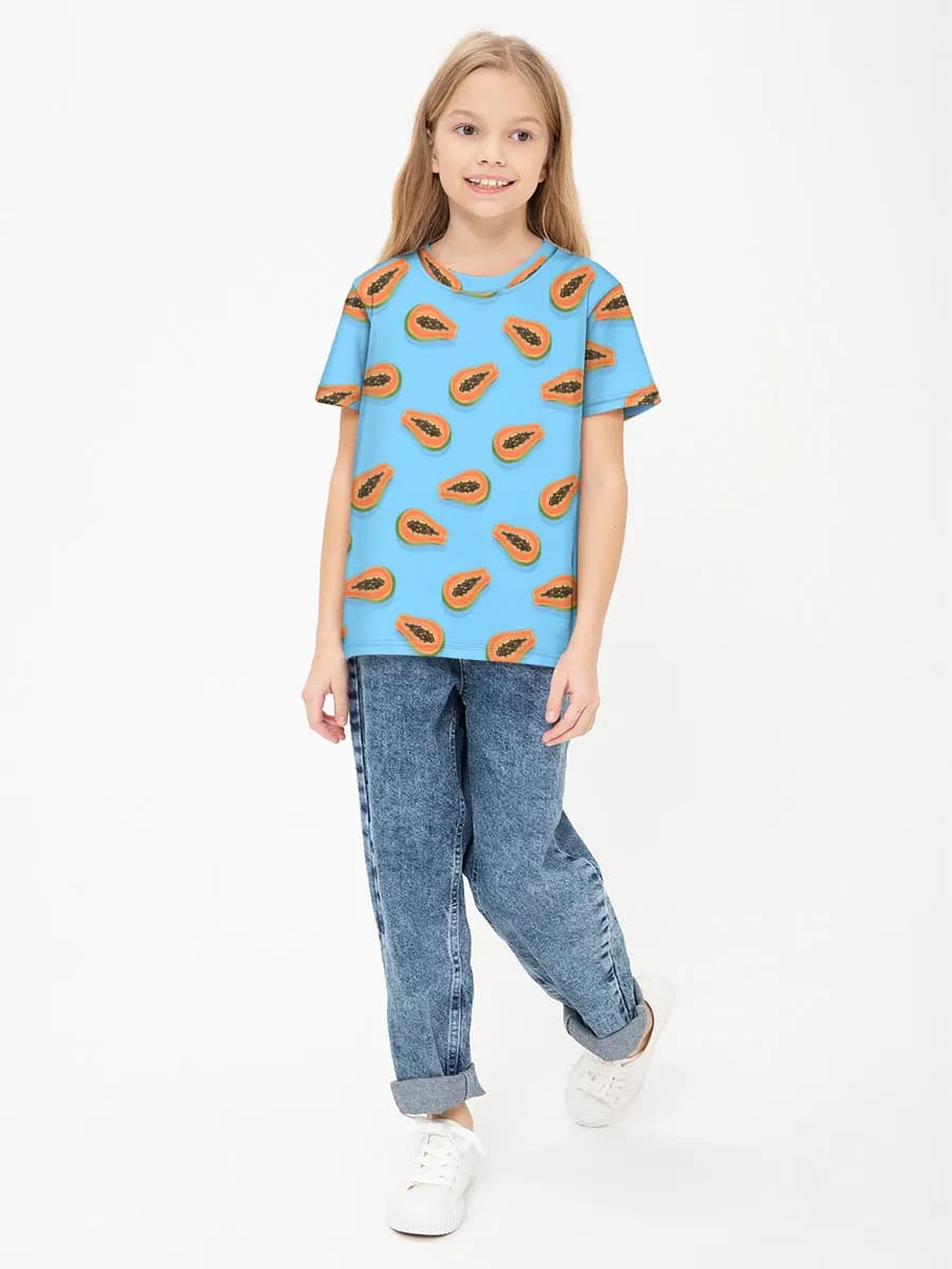Children's cotton T-shirt (for girls. Copy)